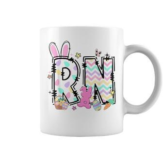 Registered Nurse Easter Spring Bunny Rn Hospital Staff Coffee Mug - Seseable
