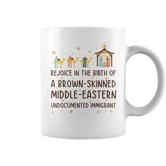 Rejoice In The Birth Of A Brown-Skinned Middle-Eastern Coffee Mug | Mazezy