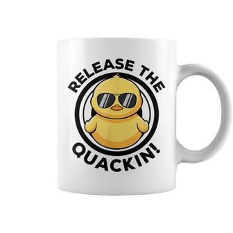 Release The Quackin I Love Duck Lovers Yellow Duck Coffee Mug - Seseable