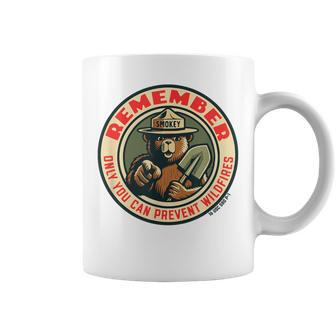 Remember Only You Vintage Smokey Bear Seal Retro Coffee Mug | Mazezy