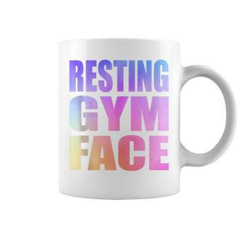 Resting Gym Face Coffee Mug - Monsterry