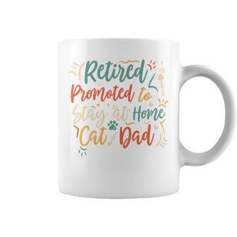 Retirement For Dad 2024 Retired Pet Cats Lover Coffee Mug - Monsterry