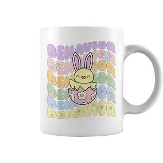 Retro Bcba Easter Chick Behavior Analyst Aba Rbt Behaviorist Coffee Mug | Mazezy