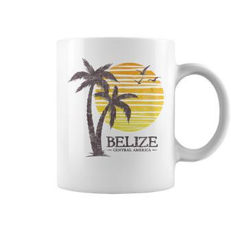 Retro Belize Souvenir Vintage Sunset Womens Coffee Mug | Seseable CA