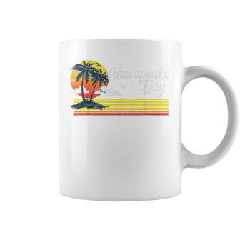 Retro Chesapeake Bay Vintage Surf Beach Coffee Mug - Monsterry UK