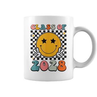 Retro Class Of 2028 Grow With Me Senior 2028 Graduation Coffee Mug - Seseable