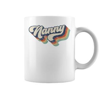 Retro Cute Nanny For Grandma Best Nanny Ever Mother's Day Coffee Mug - Monsterry UK