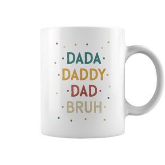 Retro Dada Daddy Dad Bruh Fathers Day Coffee Mug - Seseable