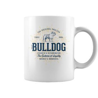 Retro English Bulldog Vintage Coffee Mug - Monsterry