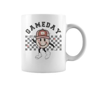 Retro Game Day Baseball Mama Mom Touch Down Sport Lover Coffee Mug - Thegiftio UK