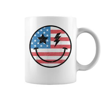 Retro Groovy America Usa Patriotic 4Th Of July Memorial Day Coffee Mug - Monsterry DE