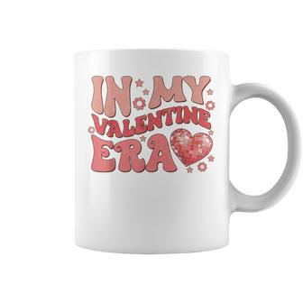 Retro Groovy In My Valentine Era Valentine Day Girls Coffee Mug - Seseable