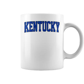 Retro Kentucky Vintage Kentucky Blue Throwback Classic Coffee Mug | Mazezy