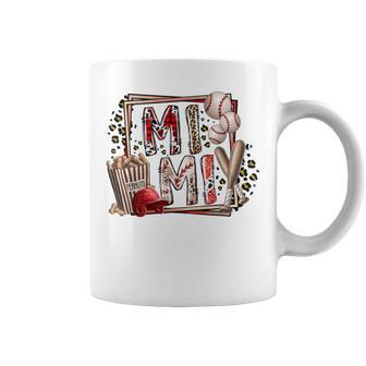 Retro Leopard Baseball Mimi Baseball Lover Coffee Mug - Monsterry CA