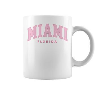 Retro Miami Florida Vintage Preppy Throwback Girls Kid Coffee Mug - Seseable