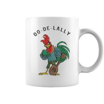 Retro Oo-De-Lally Singing Rooster Vintage Guitar Chicken Coffee Mug - Thegiftio UK