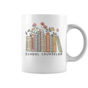 Retro School Counselor Therapist Mental Health Advocate Coffee Mug - Thegiftio UK