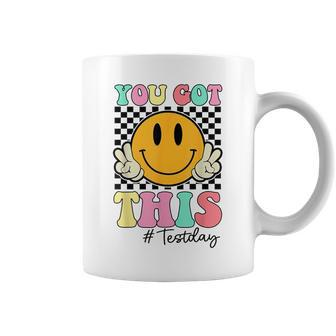 You Got This Retro Smile Teacher Student Testing Test Day Coffee Mug - Monsterry