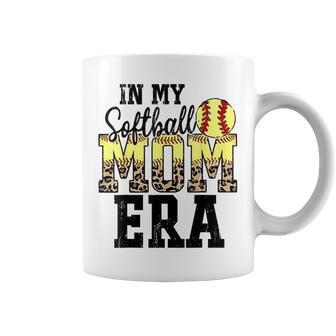 Retro In My Softball Mom Era Coffee Mug - Monsterry DE