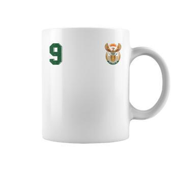 Retro South Africa Soccer Jersey Football Rugby 9 Coffee Mug - Monsterry UK