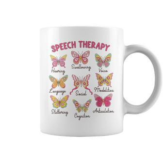 Retro Speech Therapy Butterfly Speech Language Pathologist Coffee Mug - Thegiftio UK
