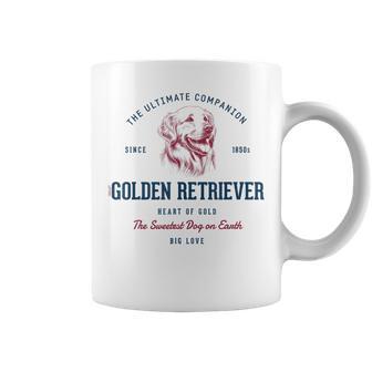 Retro Styled Vintage Golden Retriever Coffee Mug - Monsterry AU