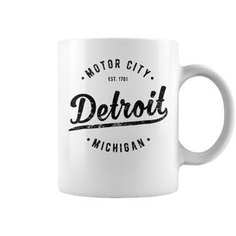 Retro Vintage Detroit Mi Souvenir Motor City Classic Detroit Tassen - Seseable