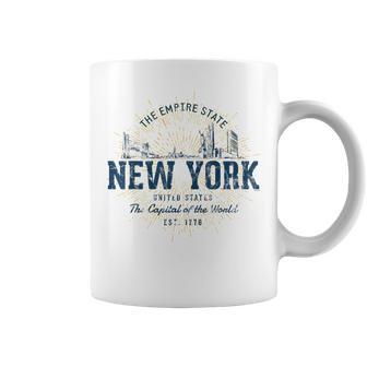 Retro Vintage State Of New York Coffee Mug - Monsterry DE