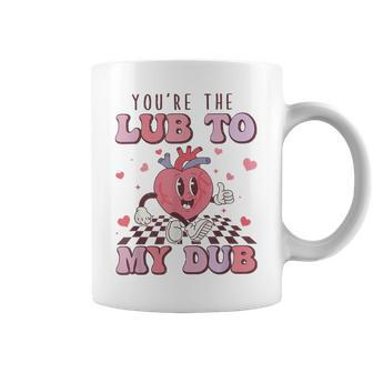 Retro You're The Lub To My Dub Cvicu Nurse Valentine Cardiac Coffee Mug | Seseable CA