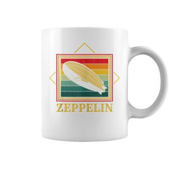 Retro Zeppelin Dirigible Blimp Airship Vintage Retro Coffee Mug - Monsterry CA