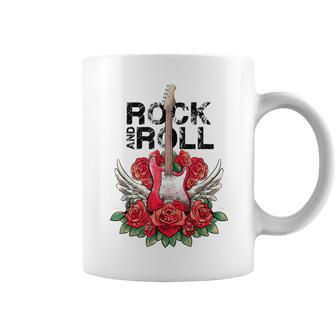 Lets Rock Rock&Roll Vintage Electric Guitars Rock Concert Coffee Mug - Monsterry CA