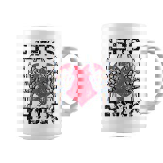 Lets Rock Historiaintage De Rock And Roll Rock Conciertos Taza de café - Regaloses