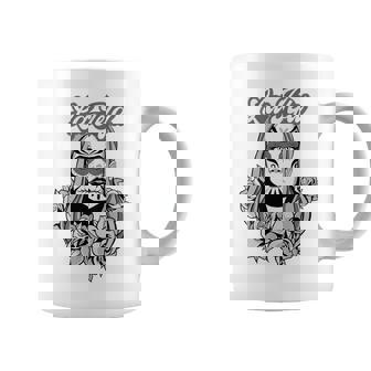 Rockera Skull La Jefa Calavera Dia De Muertos Sin Mangas Taza de café - Regaloses