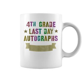 Rockin' 4Th Grade Last Day Autographs Graduation Diy Teacher Coffee Mug - Monsterry AU