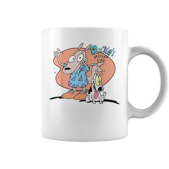 Rockos Modern Life Rocko And Spunky Graphic Coffee Mug - Monsterry DE