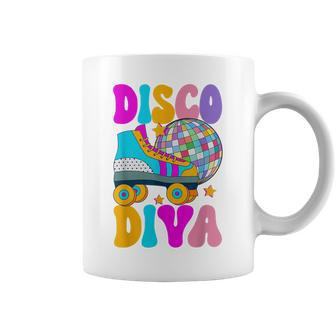 Roller Skating Disco Diva Skate Girl 70S Retro Coffee Mug - Thegiftio UK