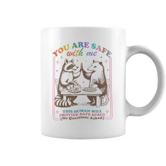 You Are Safe With Me This Human Will Provide Safe Space Lgbt Coffee Mug - Monsterry AU