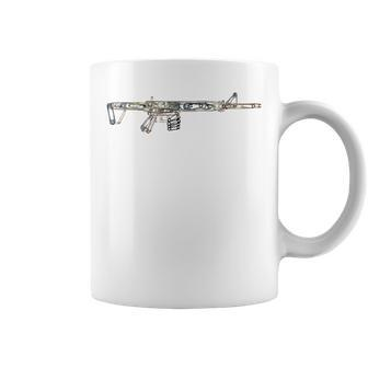 Safe Place Safety Pin Anti Space T Machine Gun Coffee Mug - Monsterry DE
