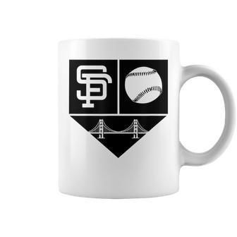 San Francisco Baseball Skyline Retro Game Day Giant Coffee Mug | Crazezy