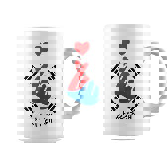 Saranghae K-Pop Finger Heart Korean Love Coffee Mug - Thegiftio UK