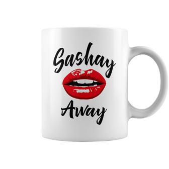 Sashay Away Sassy Drag Queen Lips Novelty Coffee Mug - Thegiftio UK