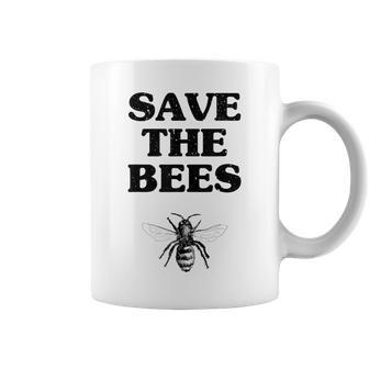 Save The Bees T Vintage Beekeeping Coffee Mug - Monsterry