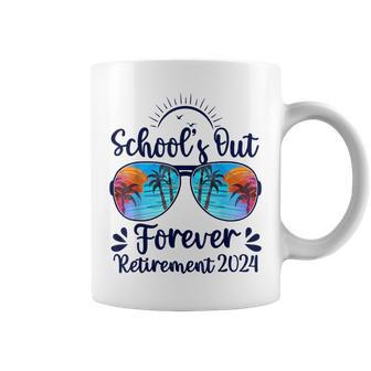 School's Out Forever Retired 2024 Teacher Retirement Coffee Mug - Seseable
