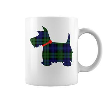 Scottie Dog Scottish Terrier T Campbell Tartan Plaid Coffee Mug - Monsterry DE