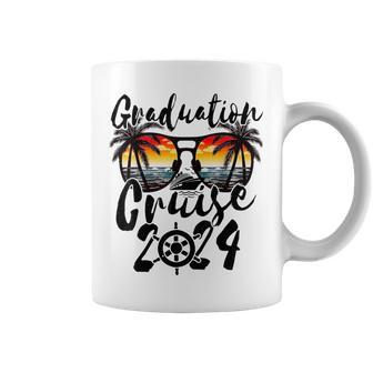 Senior Graduation Trip Cruise 2024 Retro Ship Party Cruise Coffee Mug | Mazezy DE