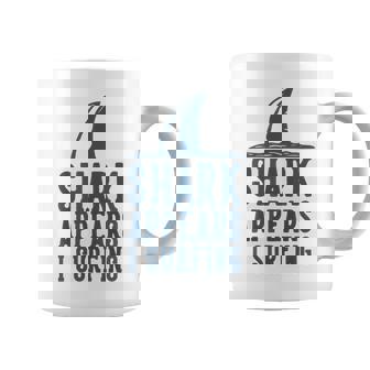 Shark Appears Surfing Surfer Surf Coffee Mug - Thegiftio UK