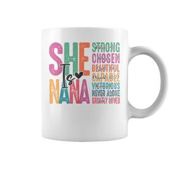 She Is Nana Christian Jesus Nana Religious Women Coffee Mug | Mazezy DE
