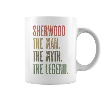 Sherwood The Man The Myth The Legend Boy Name Coffee Mug - Seseable