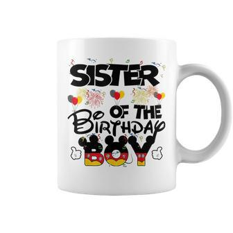 Sister Of The Birthday Boy Mouse Family Matching Coffee Mug | Mazezy DE