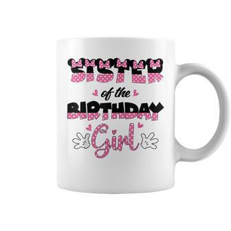 Sister Of The Birthday Girl Mouse Family Matching Coffee Mug | Mazezy